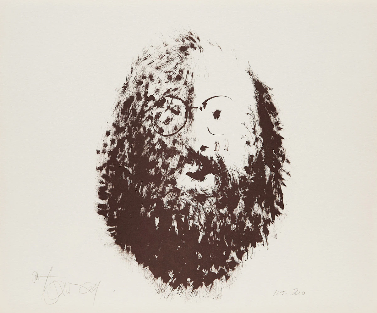 Harold Barling Town, Allen Ginsberg, lithograph, 1969