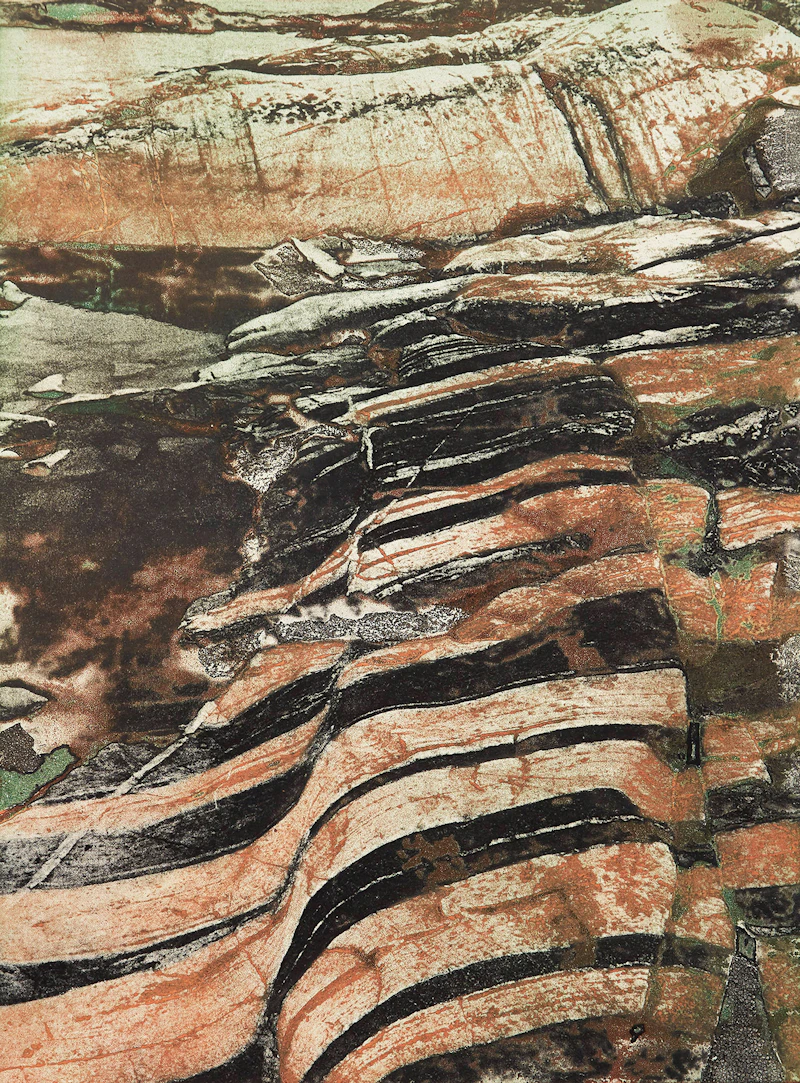 Banded Rock, Precambrian Shield Series by Edward John Bartram