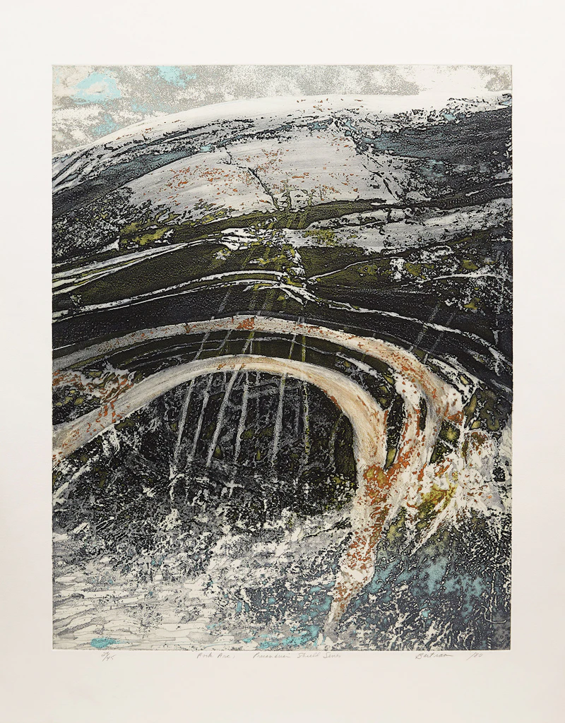 Edward John Bartram, Rock Arc, Precambrian Shield Series, colour etching and aquatint, 1980 - view 2