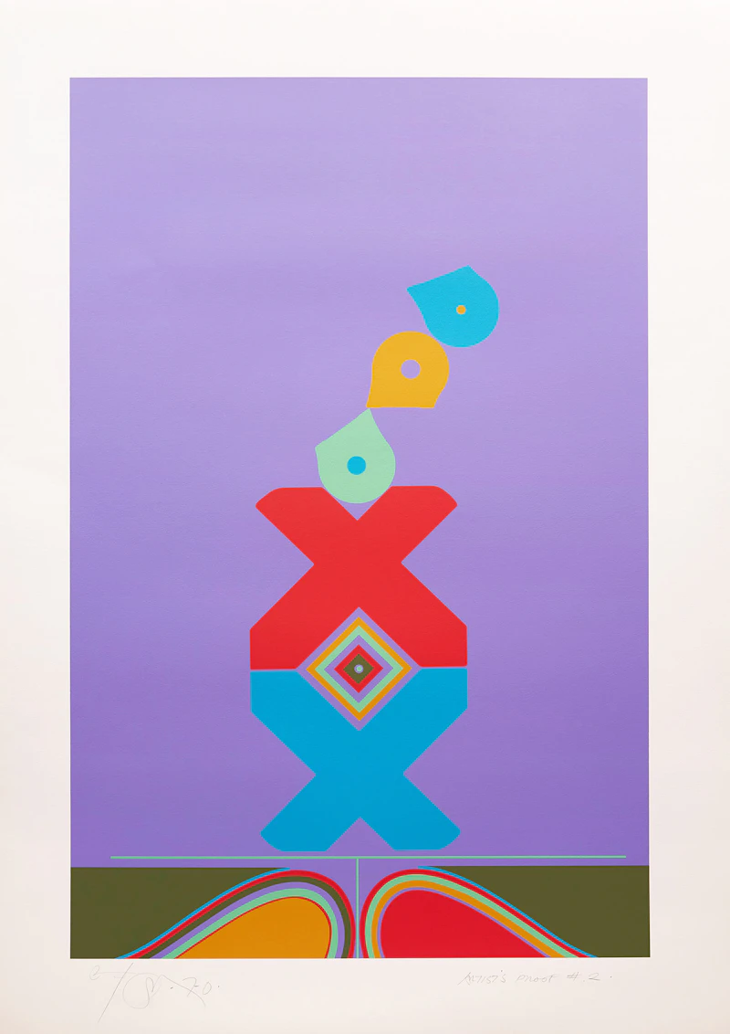 Harold Barling Town, The Candy Juggler, colour serigraph, 1970 - view 2