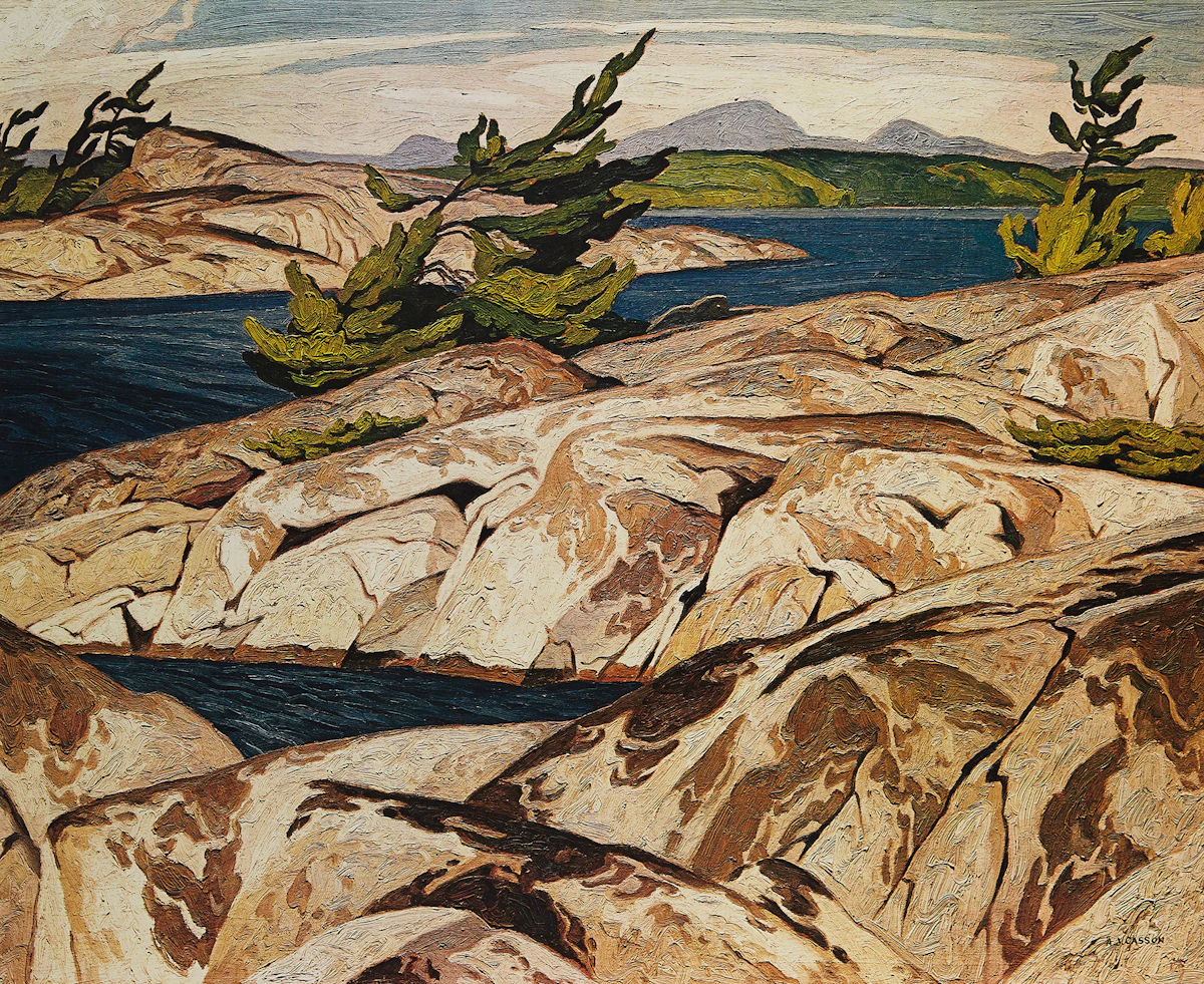 Alfred Joseph Casson, Picnic Island; Winter Sun; Sun After Rain, three colour serigraphs