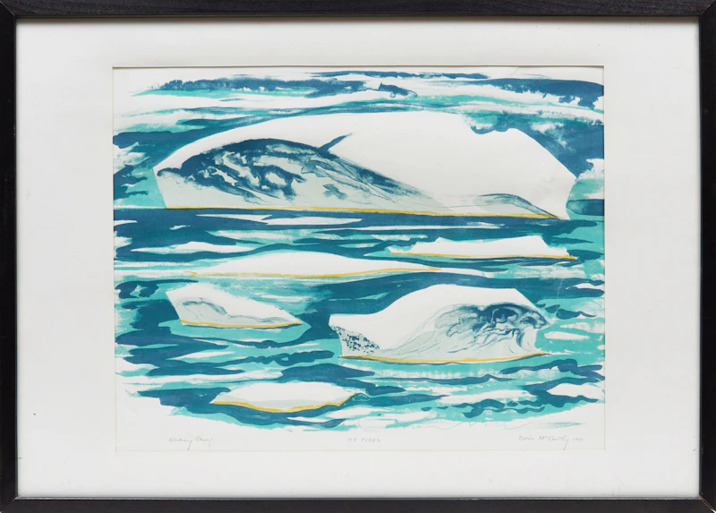 Doris Jean McCarthy, Ice Floes, colour lithograph, 1991 - view 2