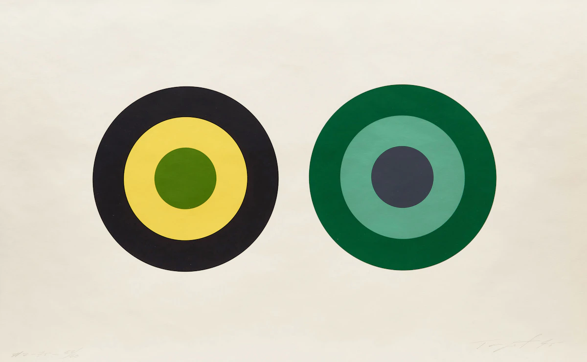 Claude Tousignant, #2-75, colour silkscreen, 1975