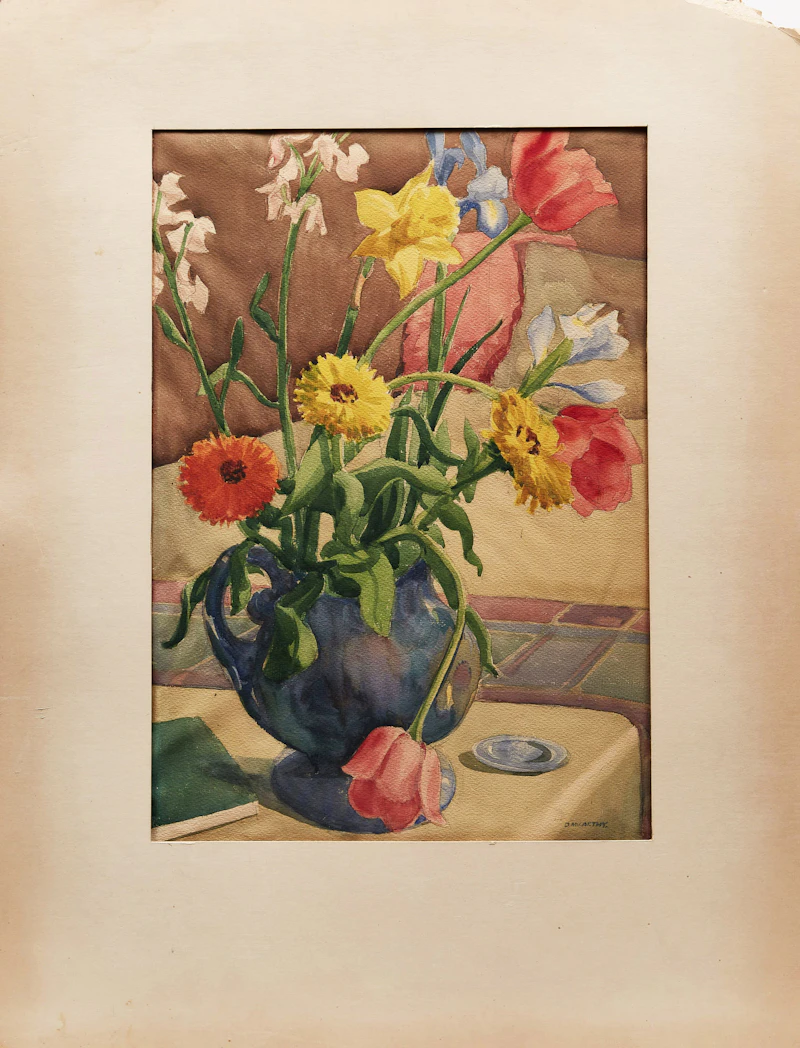 Doris Jean McCarthy, Floral Still Life, watercolour - view 2
