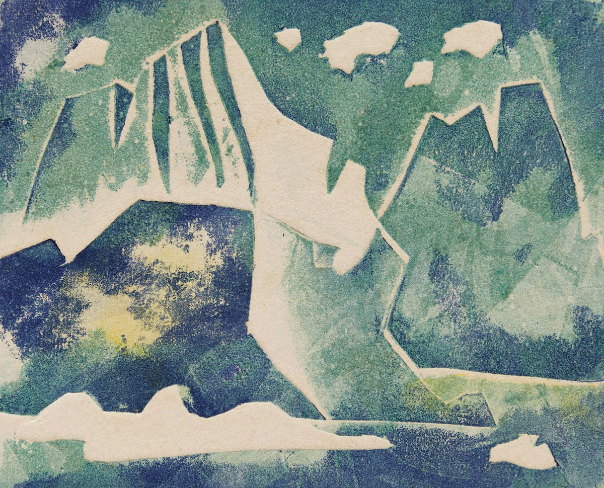 Doris Jean McCarthy, Iceberg #4; Fool’s Paradise; Holy Family Scene, three prints