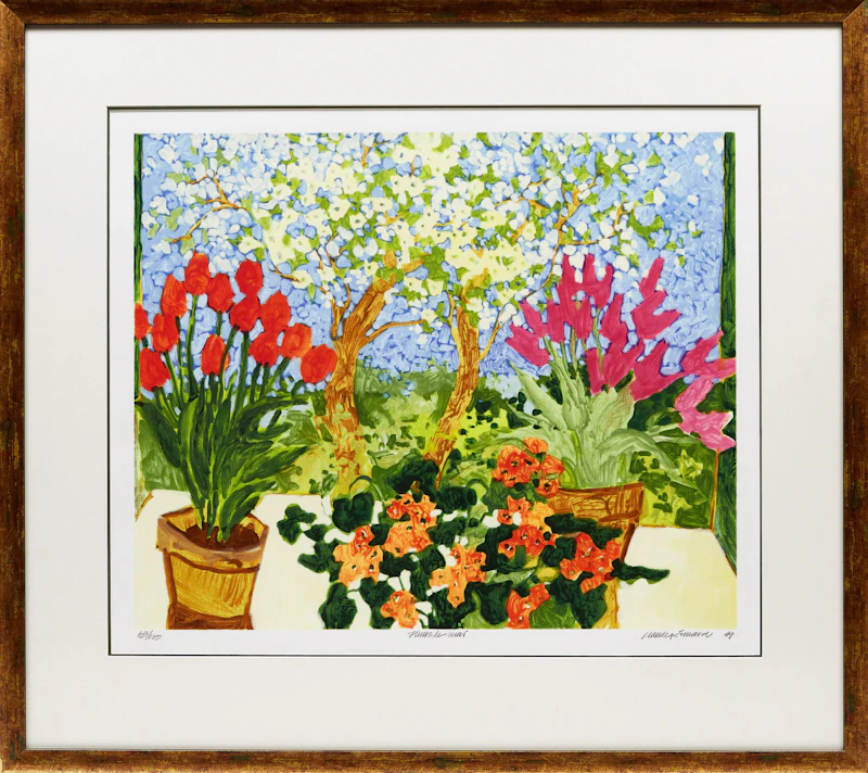 Claude A. Simard, Fleurs de mai, colour serigraph, 1999 - view 2