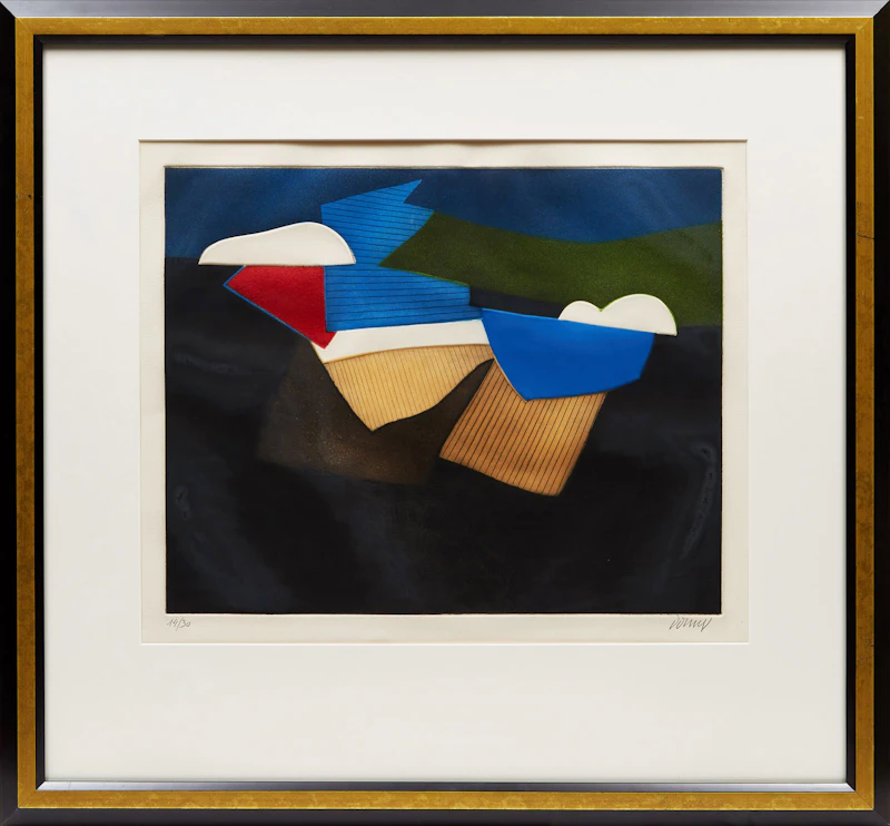 Bertrand Dorny, Abstraction, colour etching - view 2