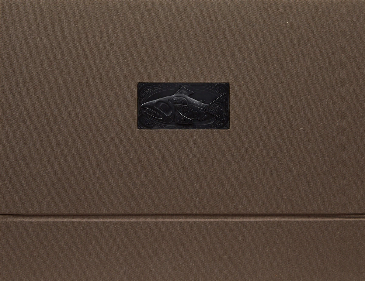 Bill Ronald Reid, “Le Saumon” by Roderick Haig-Brown, book within a portfolio with 21 prints