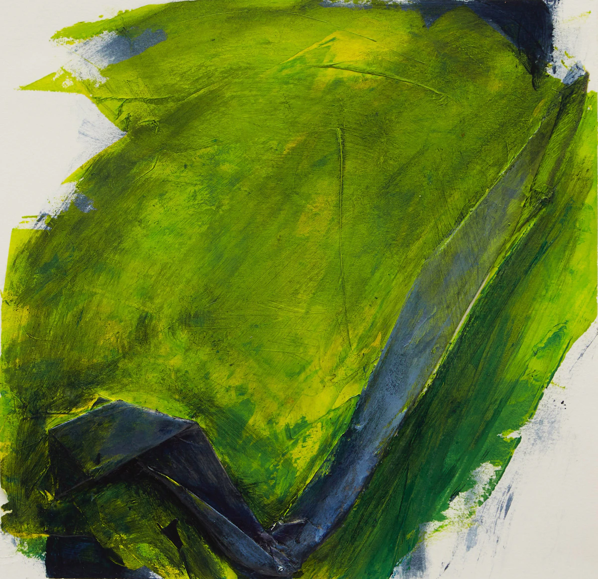 Andrea Bolley, Veduta Series # 155, mixed media collage, 1991