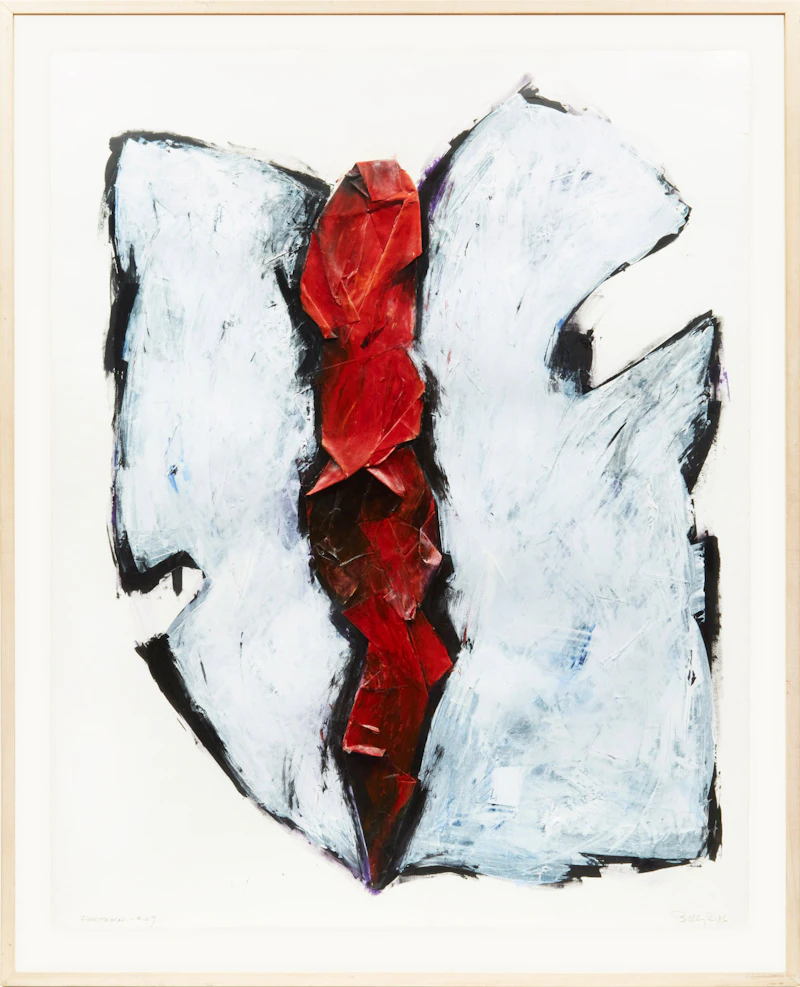 Andrea Bolley, Faktura #29, mixed media collage - view 2