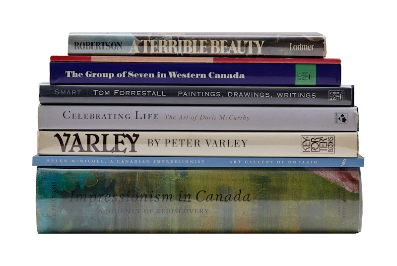 Impressionism in Canada; Varley; Helen McNicoll; The Group of Seven in Western Canada; Tom Forrestall; Celebrating Live: The Art of Doris McCarthy; A Terrible Beauty; Modern Colours: the Art of Randolph Stanley Hewton by Books and Reference