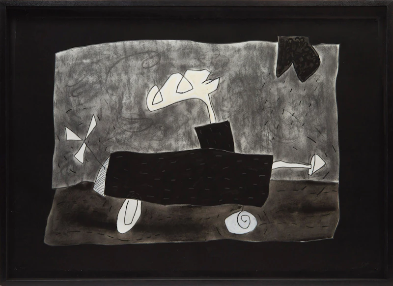 Tony Calzetta, Untitled, oil pastel and gouache on paper, 2003 - view 2