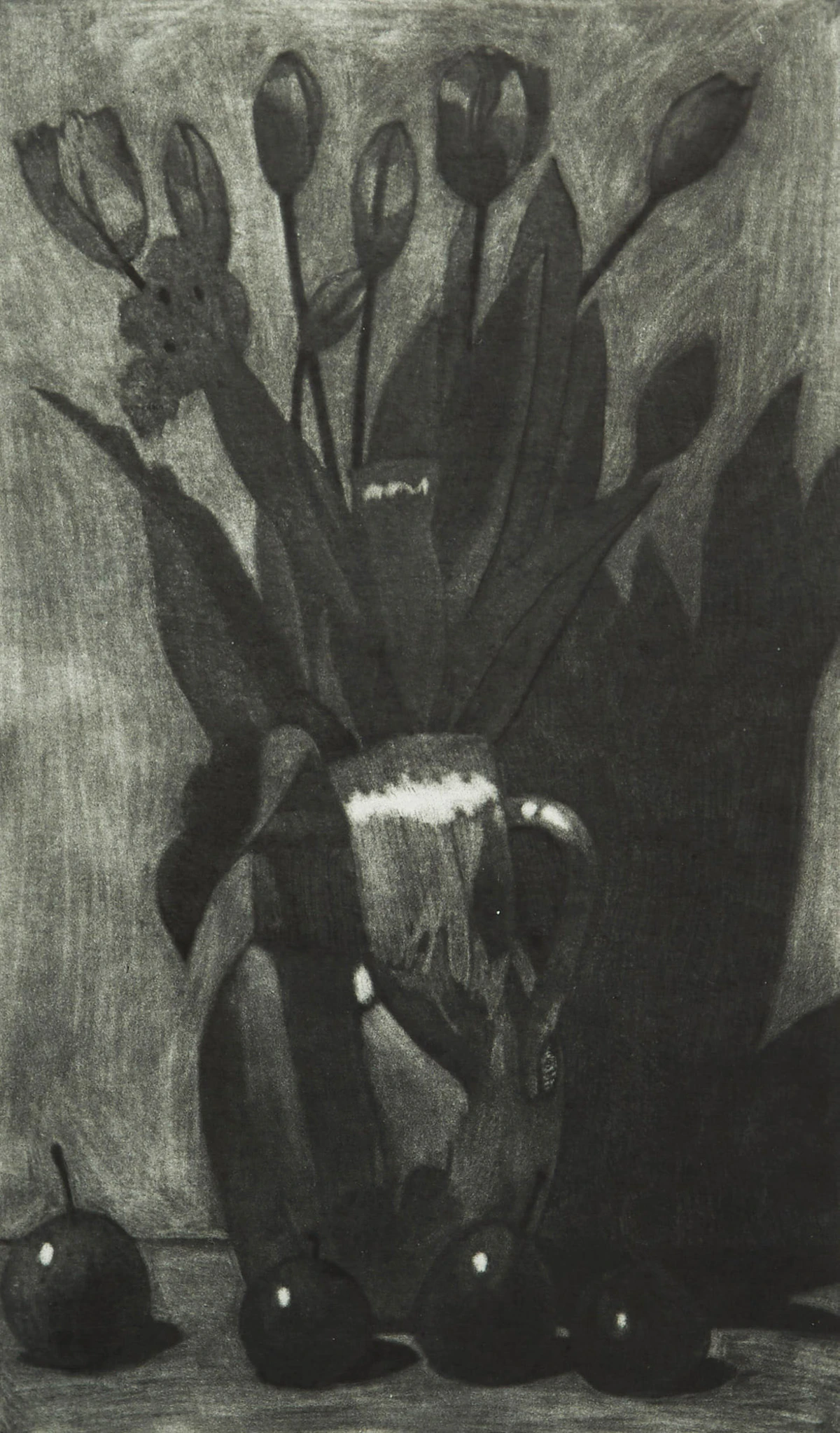 Brian Kelley, Black Fruit, etching