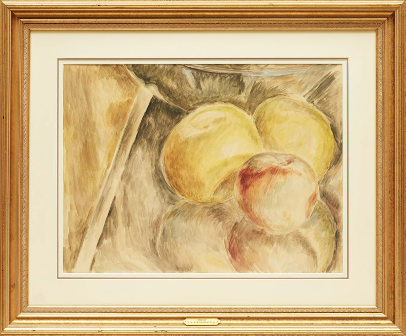 Lionel LeMoine FitzGerald, Apples, mixed media on paper - view 2