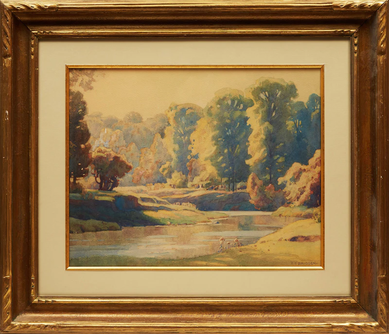 Frederick Henry Brigden, The Don River, watercolour - view 2