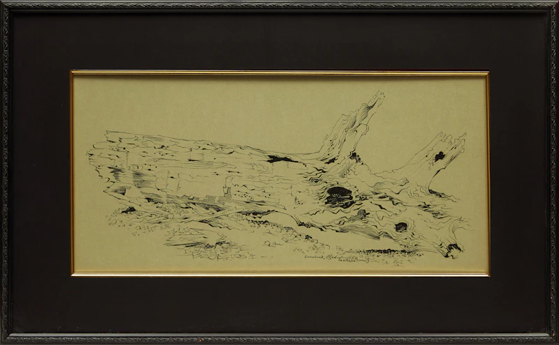 Carl Fellman Schaefer, Survival, ink drawing, 1966 - view 2