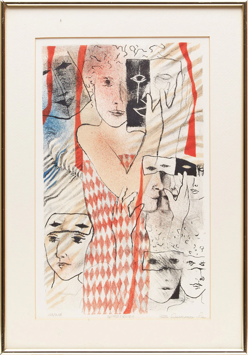 Ghitta Caiserman-Roth, Démasquer, lithograph in colours - view 2
