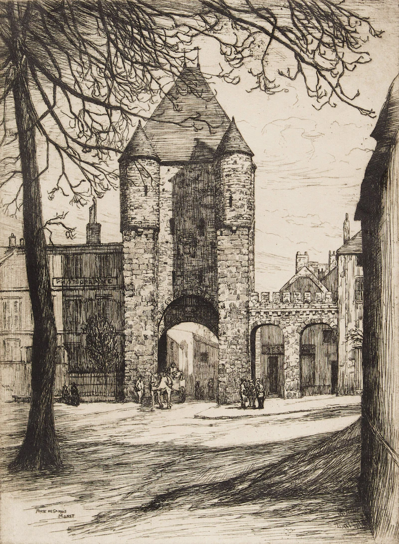 Caroline Helena Armington, Porte de Samois, Moret