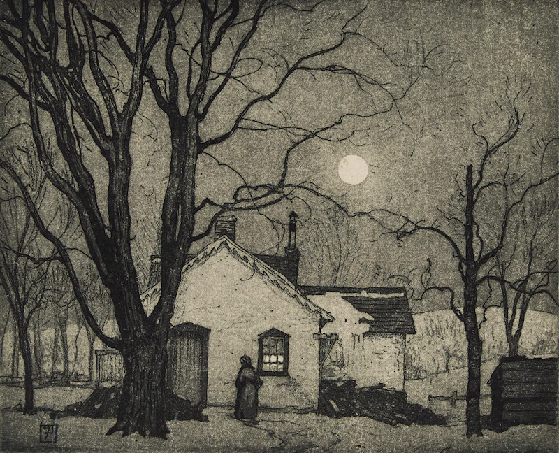 Frederick Stanley Haines, “Home under Moonlight”