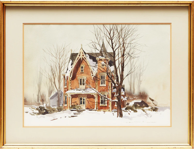 Arto Yuzbasiyan, House in Ontario, watercolour, 1984 - view 2