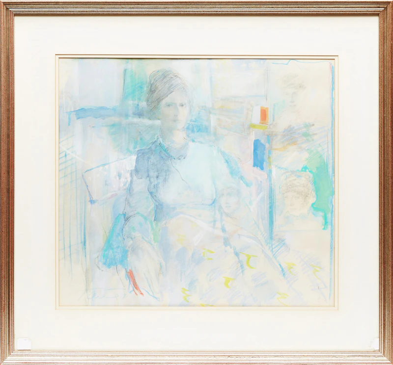 Peter Alfred Harris, Ancestors, mixed media on paper, 1980 - view 2