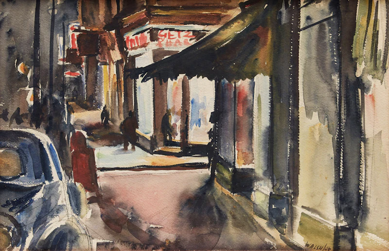 City Sidewalk by John Stanley Walsh