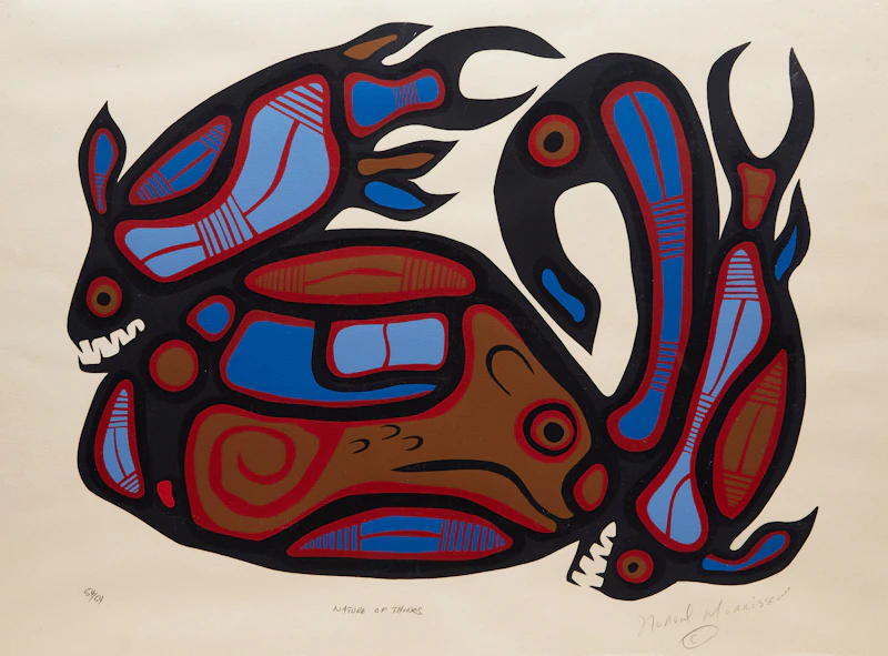 Norval Morrisseau, Nature of Things, colour serigraph - view 1