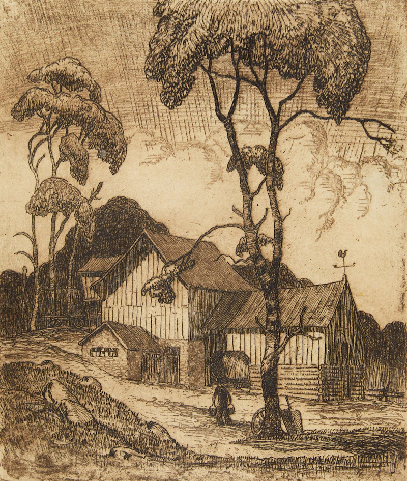 Farm Scene by Stanley Francis Turner