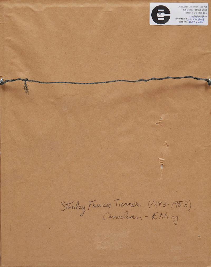 Stanley Francis Turner, Farm Scene, etching - view 3