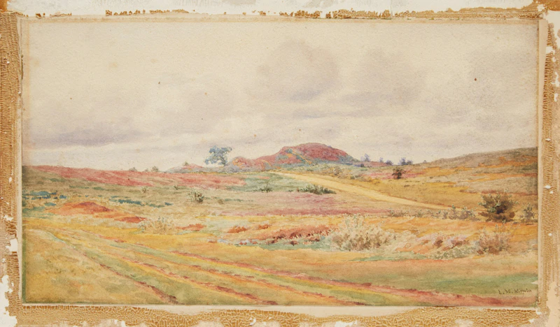 L.M. Kilpin, Countryside, watercolour - view 2