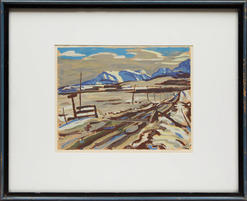Alexander Young Jackson, Winter Landscape, lithograph - view 2