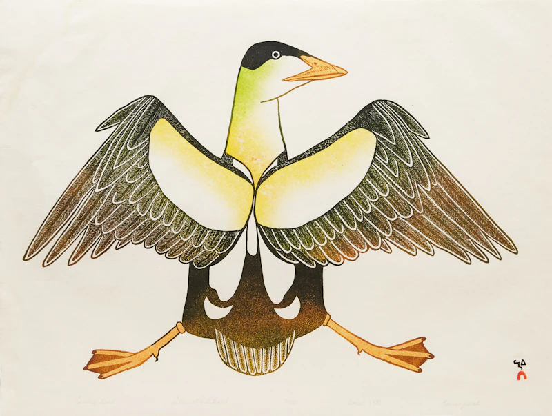 Courting Bird by Kananginak Pootoogook