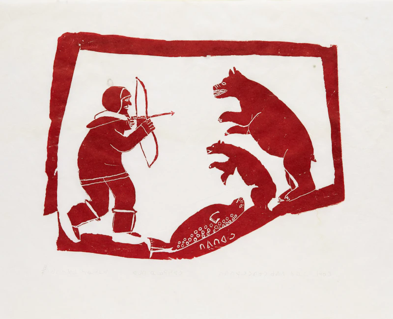 Davidialuk Alasua Amittu, Cornered, stencil, 1963 - view 2