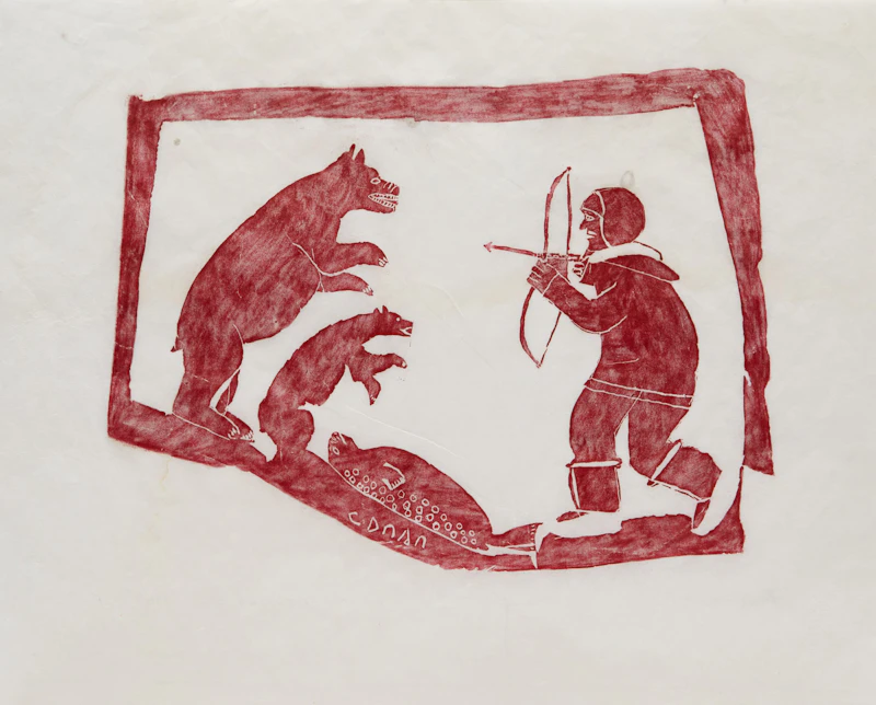 Davidialuk Alasua Amittu, Cornered, stencil, 1963 - view 3