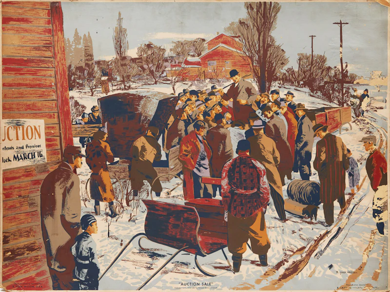 Auction Sale; A Caledon Farm in May by Sampson  Matthews
