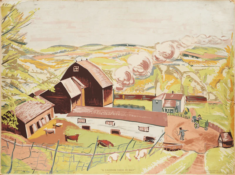 Sampson  Matthews, Auction Sale; A Caledon Farm in May, pair of Sampson Matthews prints - view 3