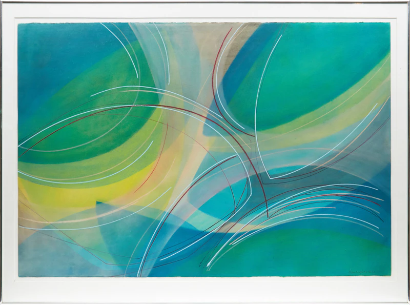 Sheila Maki, Opening Wine, pastel on paper, 1993 - view 2