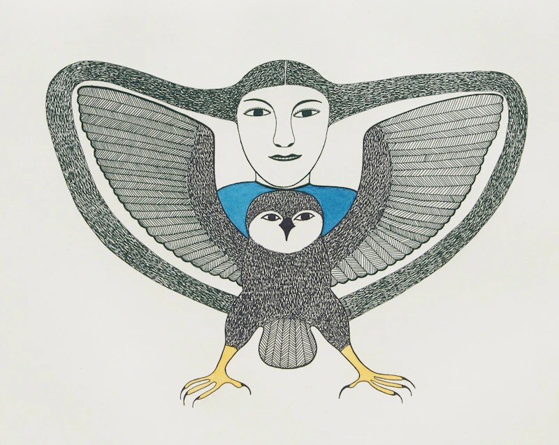 Myself and I by Kenojuak Ashevak