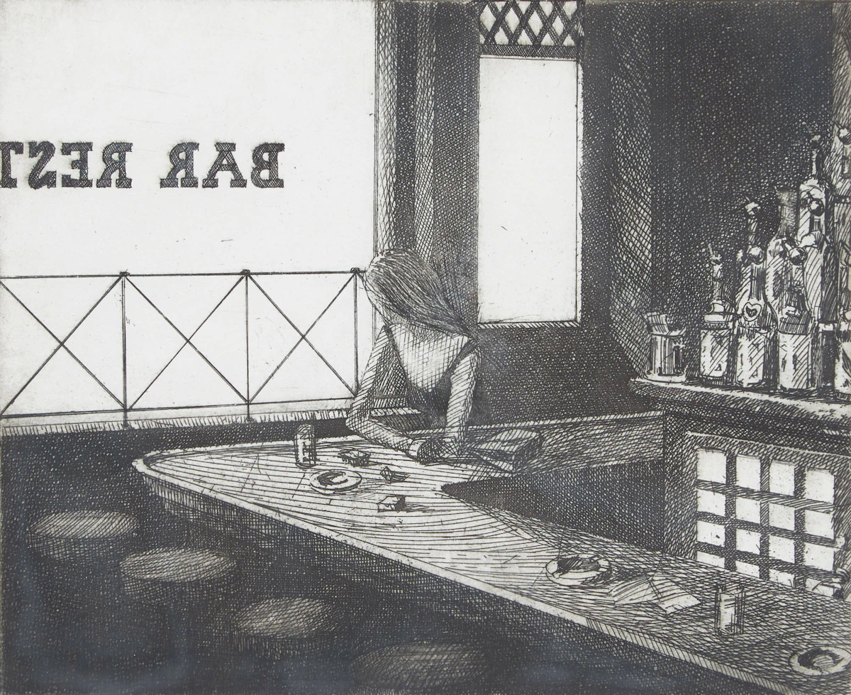 Hugh Seaforth Mackenzie, 2nd State, etching, 1975
