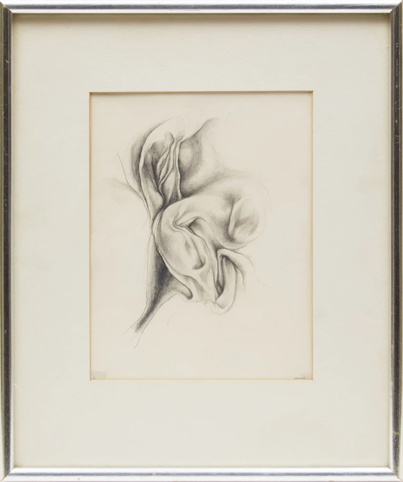 Unknown 20th Century Artist, Abstract Study, graphite drawing, 1965 - view 2