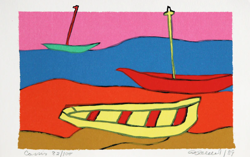 Jack Pollock, Warm Interior; Dear M (with three colour lithographs), mixed media on paper, 1982 - view 6