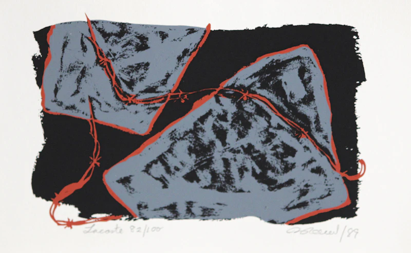 Jack Pollock, Warm Interior; Dear M (with three colour lithographs), mixed media on paper, 1982 - view 7