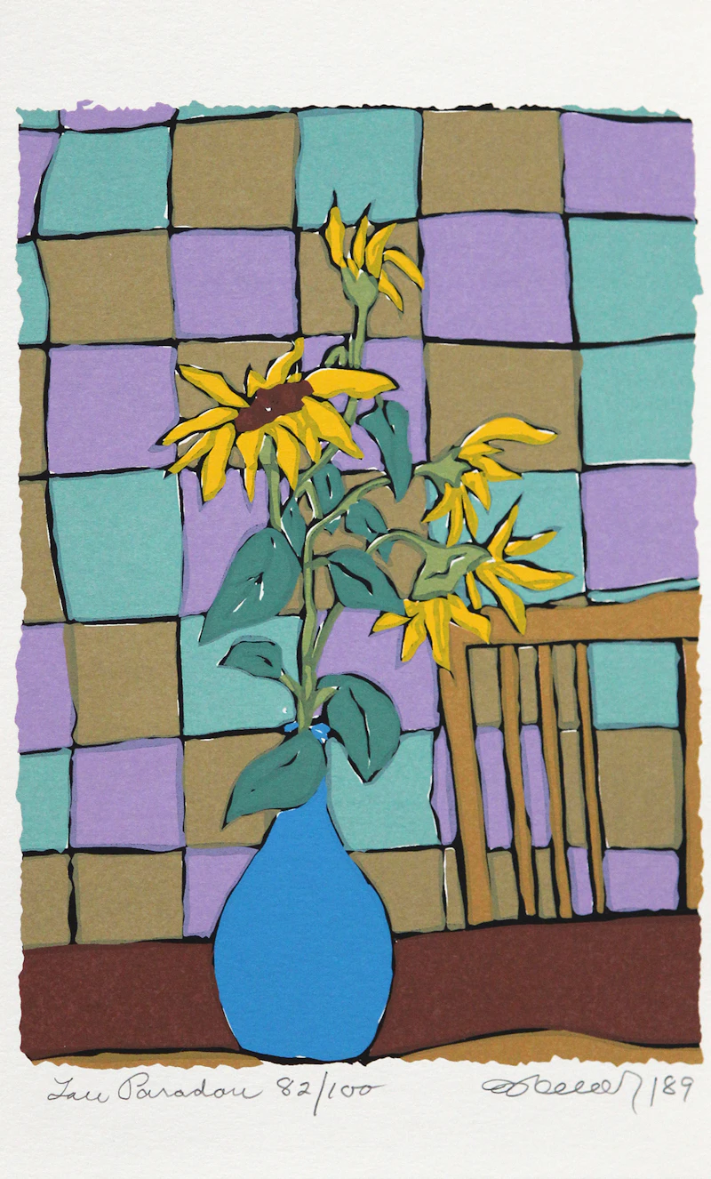 Jack Pollock, Warm Interior; Dear M (with three colour lithographs), mixed media on paper, 1982 - view 8