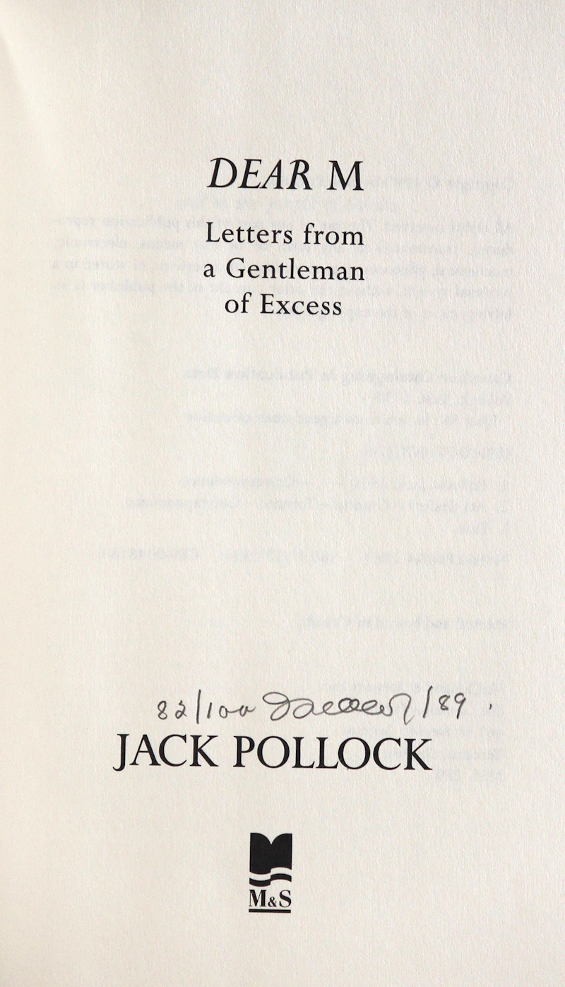 Jack Pollock, Warm Interior; Dear M (with three colour lithographs), mixed media on paper, 1982 - view 9