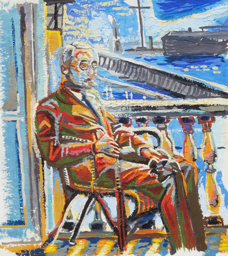 The Blue Bonnard (1988) by Michael Merrill