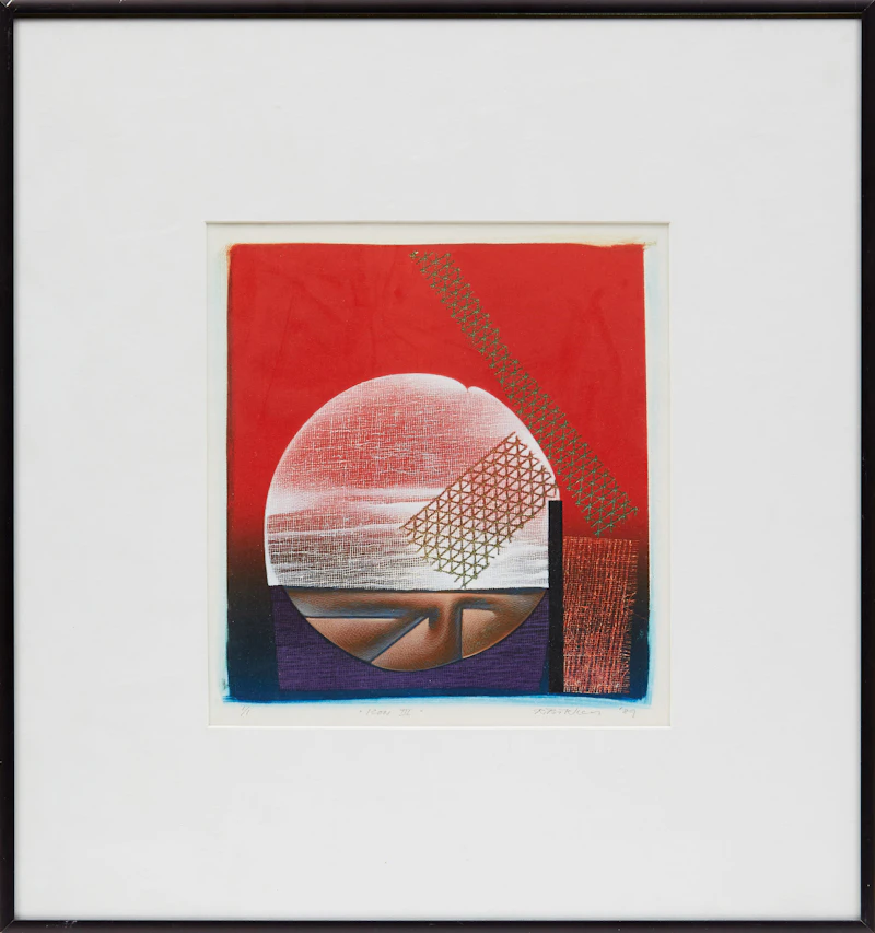 Rudolf Bikkers, Icon III, colour serigraph, 1989 - view 2