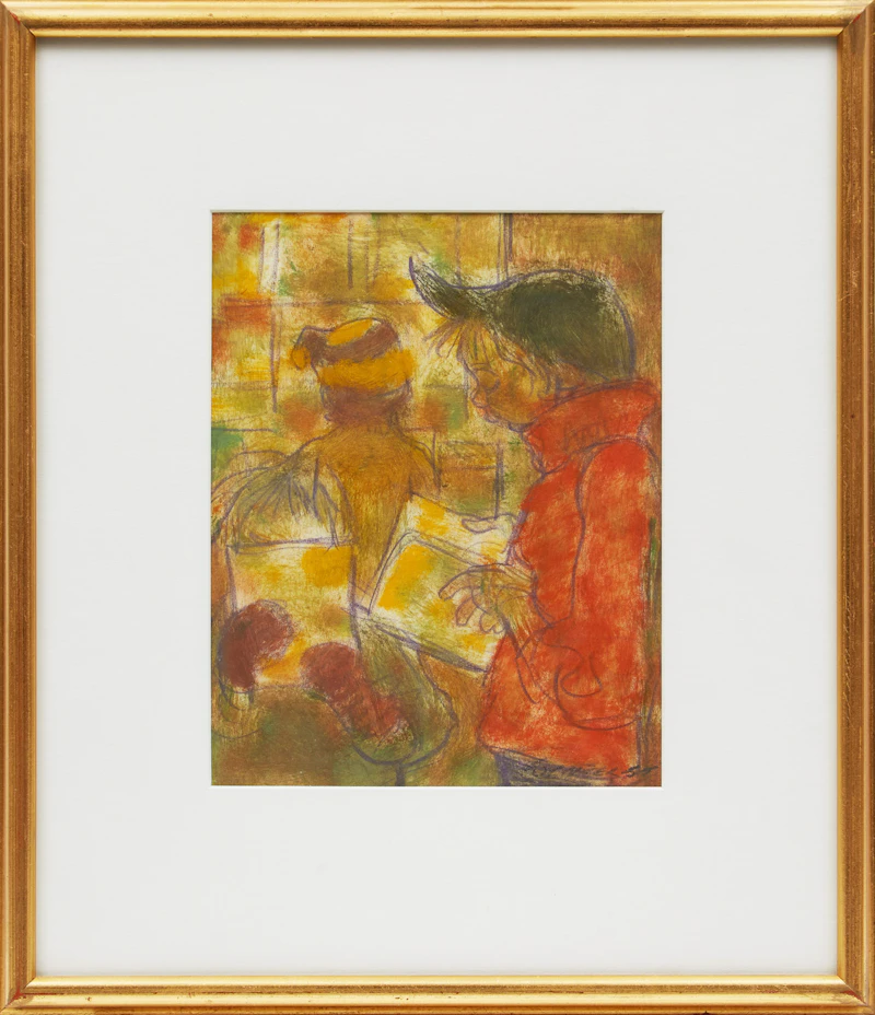 William Arthur Winter, The Library, oil, 1955 - view 2