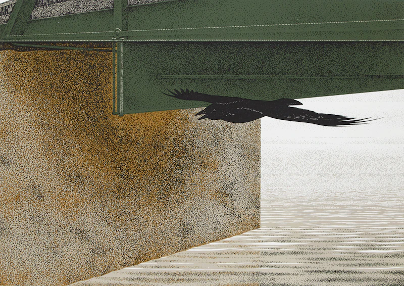 Bridge and Raven by David Alexander Colville