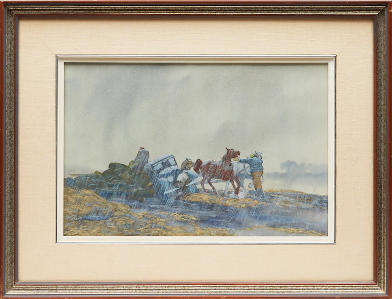 Armand Paquette, Tom, this is the second time this year, watercolour and gouache on paper, 1980 - view 2