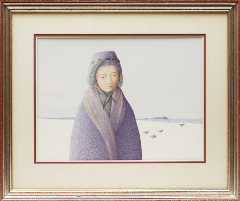 Antoine Prévost, On the Beach, watercolour - view 2